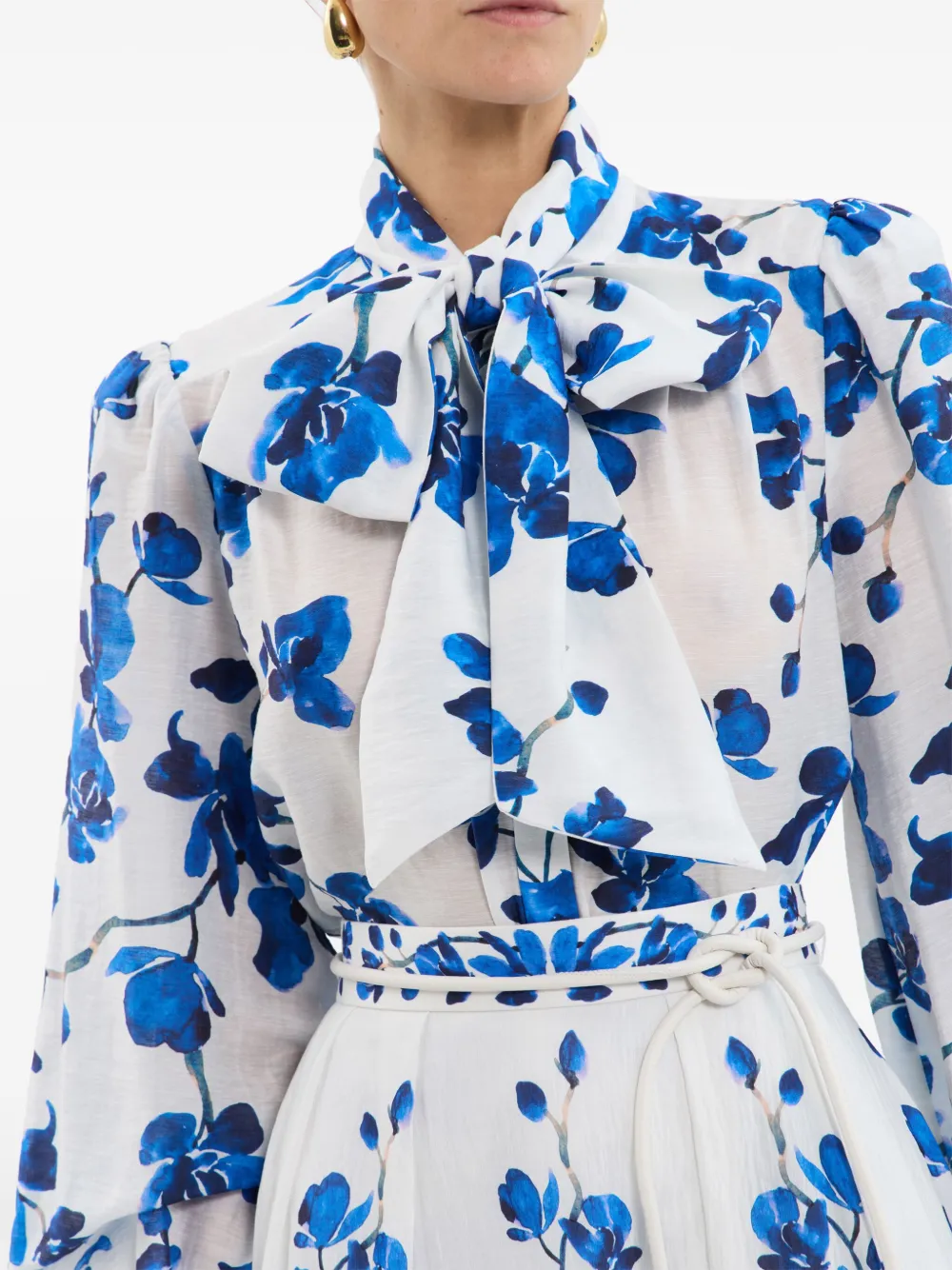 Rebecca Vallance Blouse met bloemenpatroon Wit