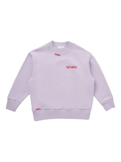 Palm Angels Kids logo-embroidered sweatshirt