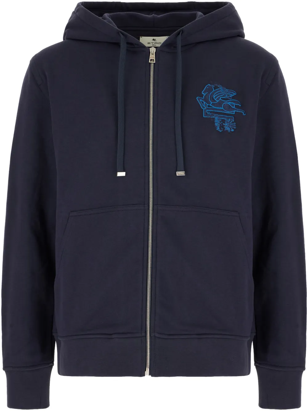 ETRO Hoodie met rits Blauw