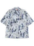 Kenzo Chiku-Rin Camo Hawaiian shirt - Blue