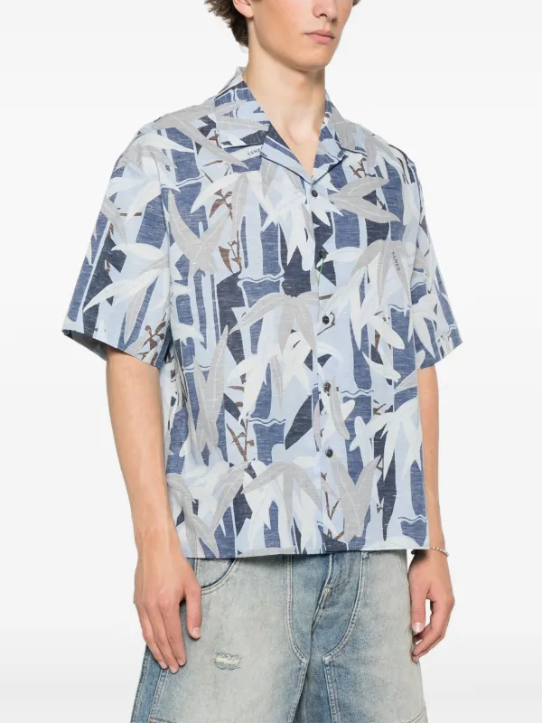 Kenzo Chiku-Rin Camo Hawaiian Shirt | Blue | FARFETCH