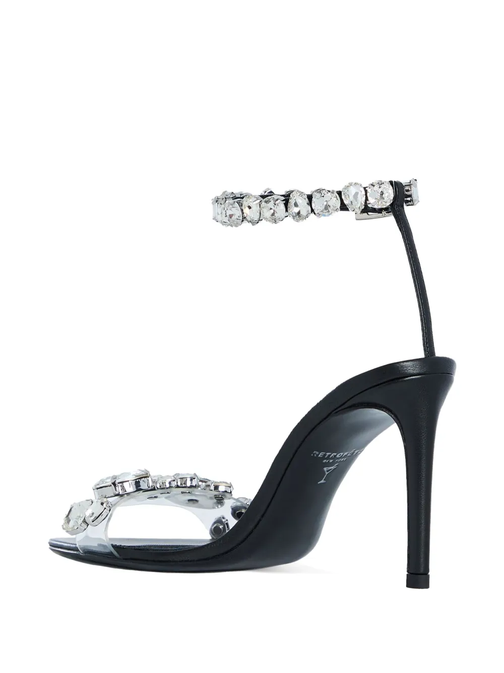 Retrofete 90mm Hanna sandals Black