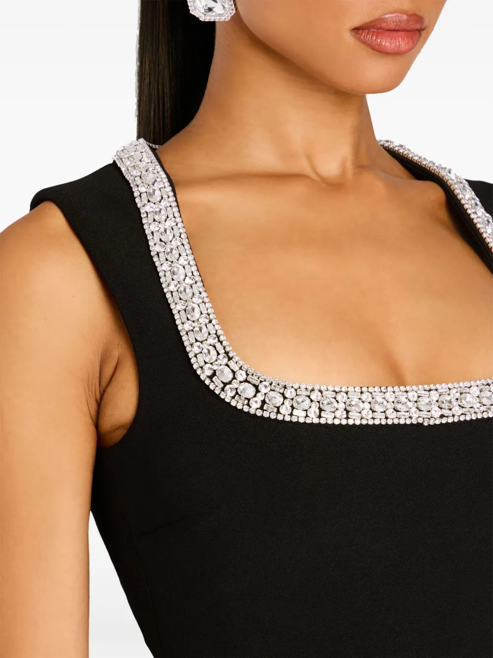 Retrofete Mini-jurk Zwart