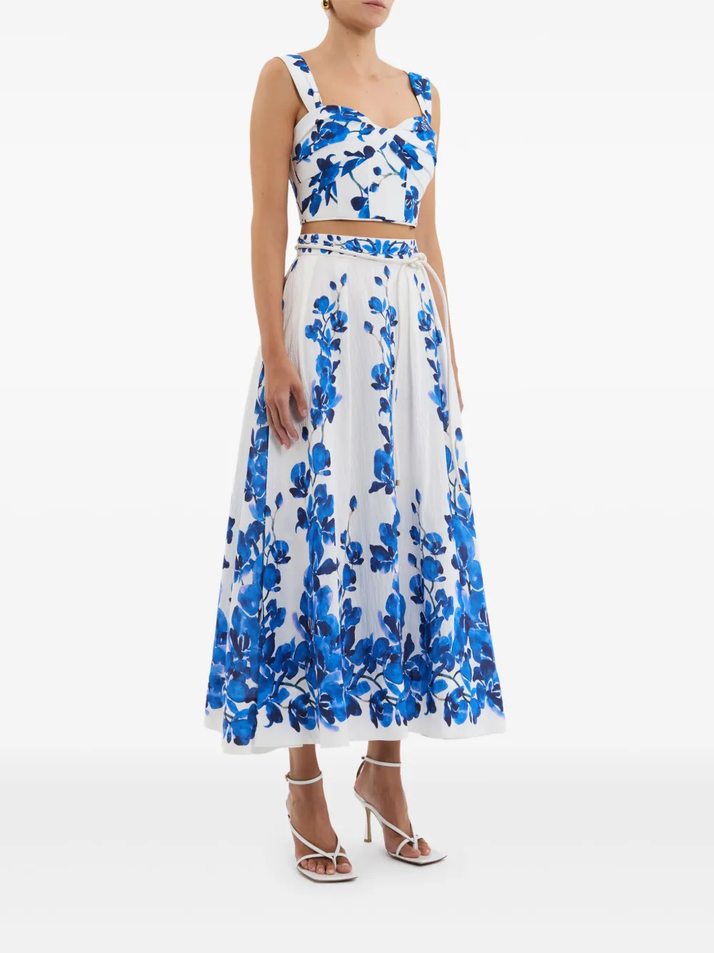 Rebecca Vallance Top met bloemenprint Wit