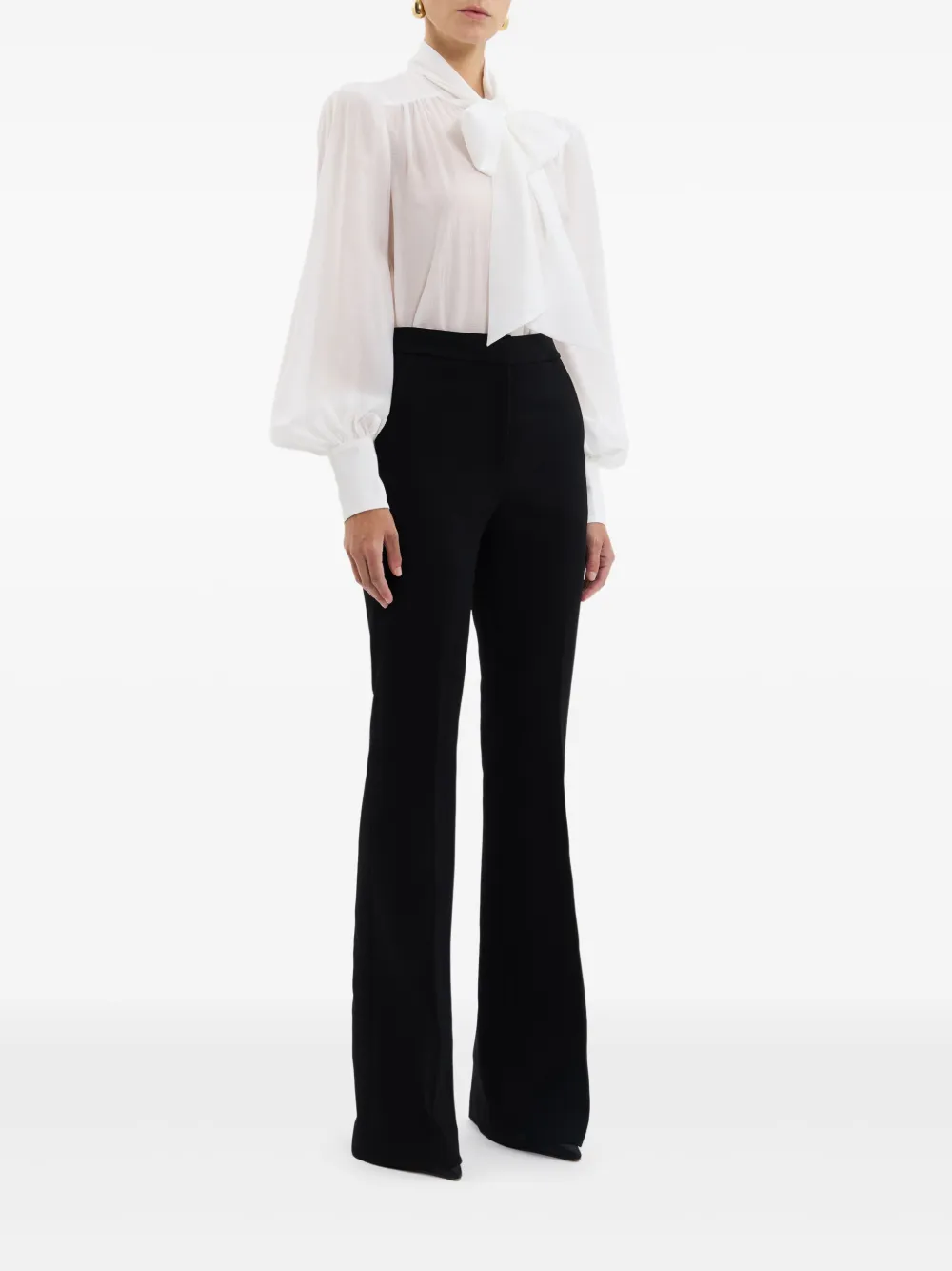 Rebecca Vallance Blouse met strikkraag Wit