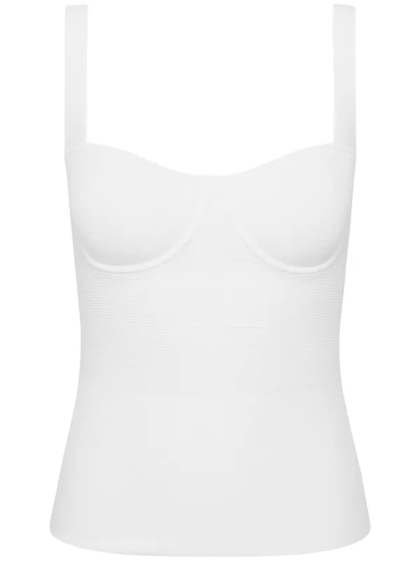Rebecca Vallance Zia Knitted Top in White