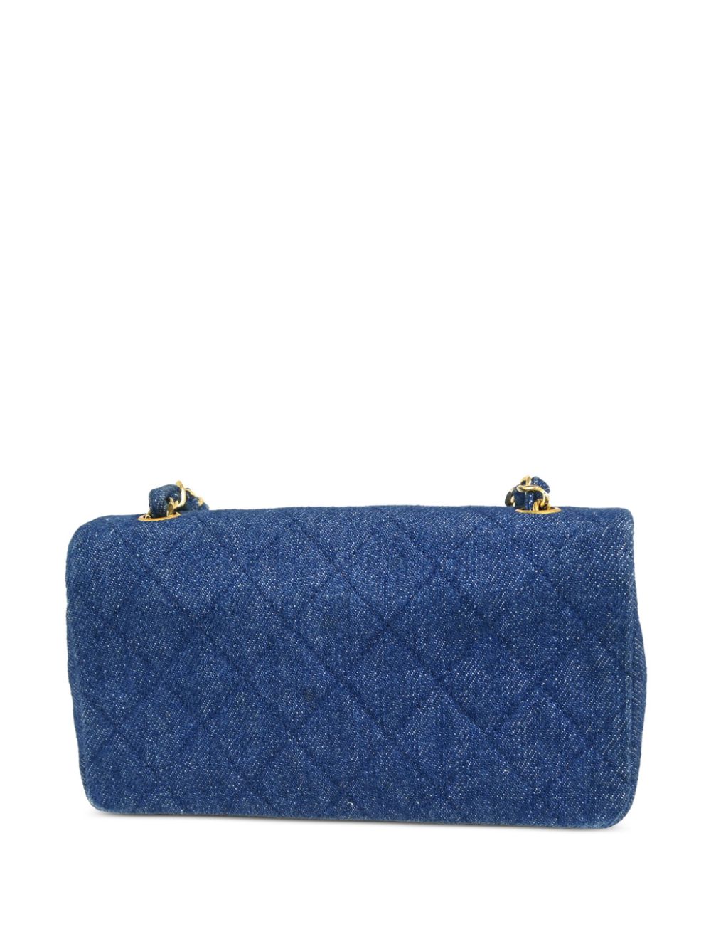 CHANEL Pre-Owned 1990 Full Flap kleine schoudertas - Blauw