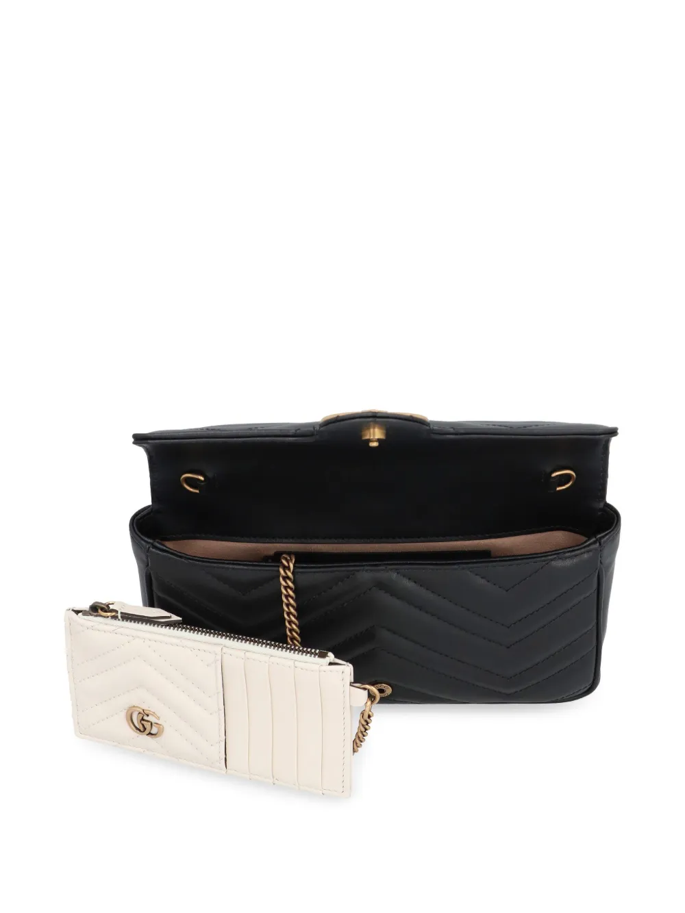 Gucci GG Marmont kleine crossbodytas Zwart