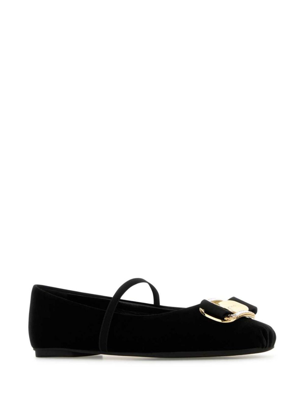 Ferragamo Zina ballerina's - Zwart