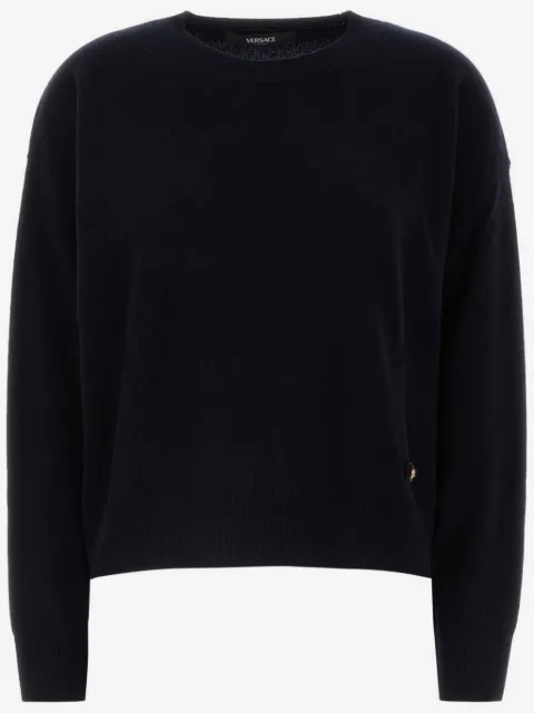 Versace suéter con placa del logo