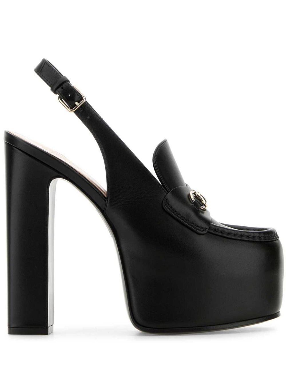 Gucci 145mm Horsebit slingback pumps - Black