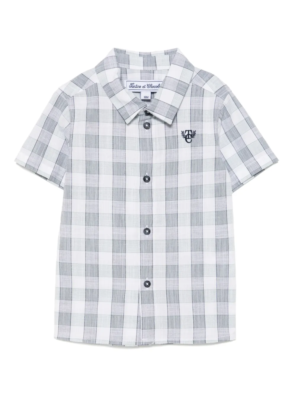 Tartine Et Chocolat camisa con cuadros estampados | gris | Image 1