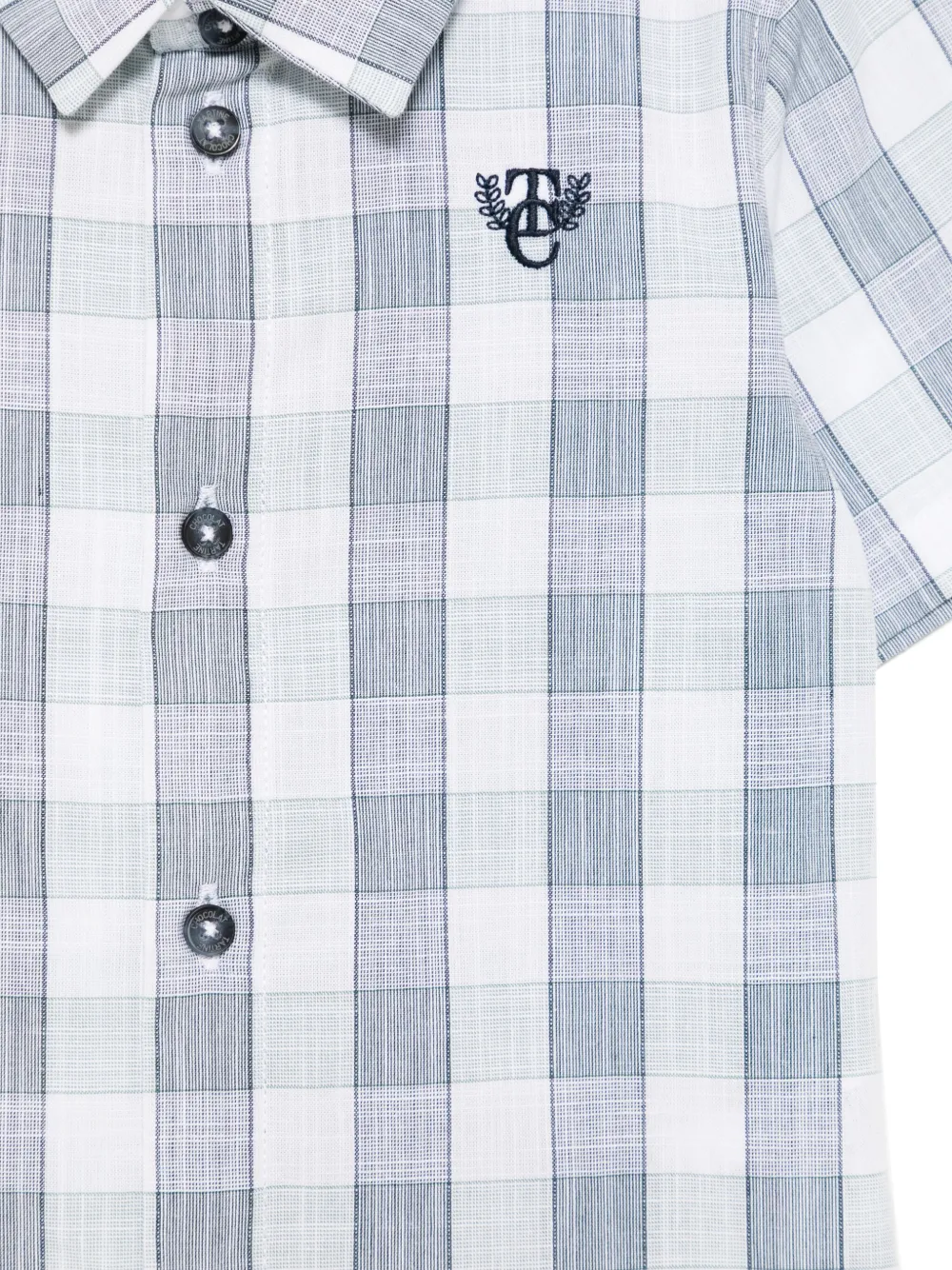 Tartine Et Chocolat Geruit shirt Grijs