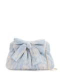 Loeffler Randall Rayne bow-embellished clutch bag - Blue