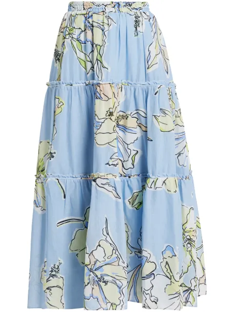 Aje Romantica midi skirt