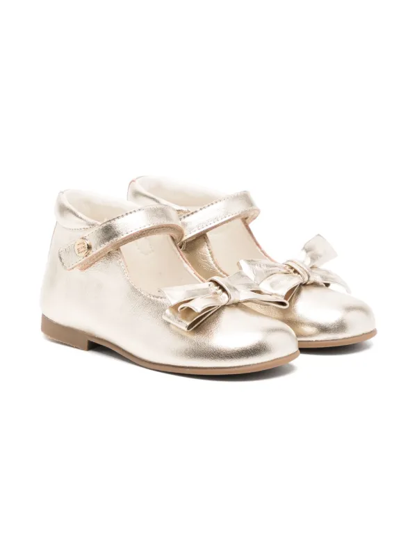 ANDANINES Bow Boots Gold FARFETCH ID