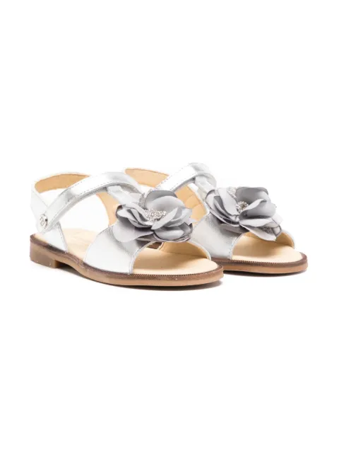 ANDANINES sandalias con apliques florales