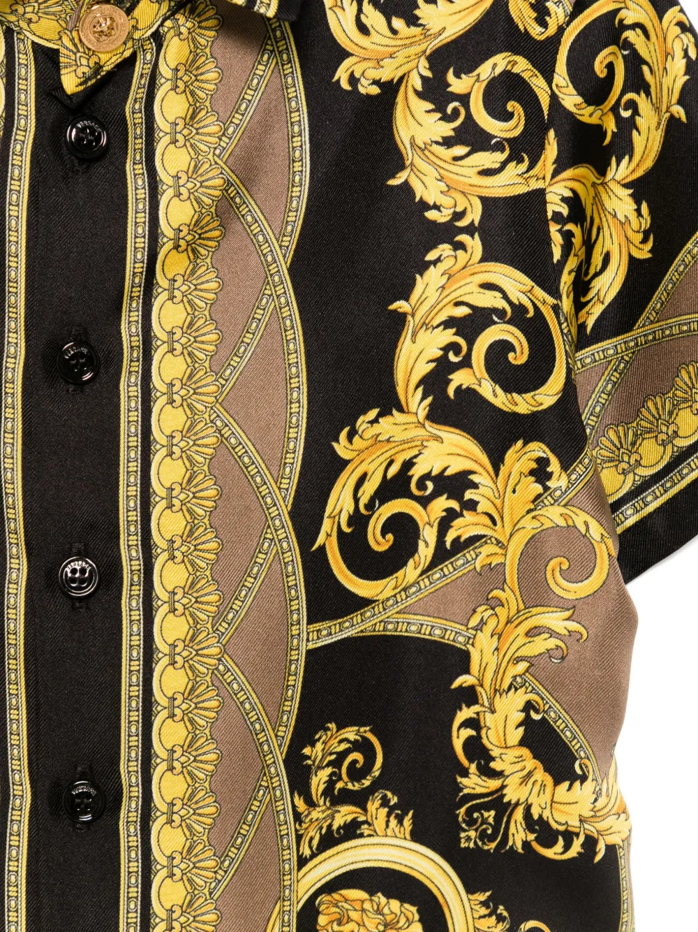 Versace Kids Barocco shirt Zwart