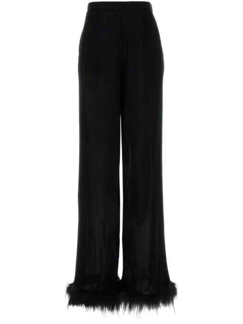 Prada satin wide-leg trousers
