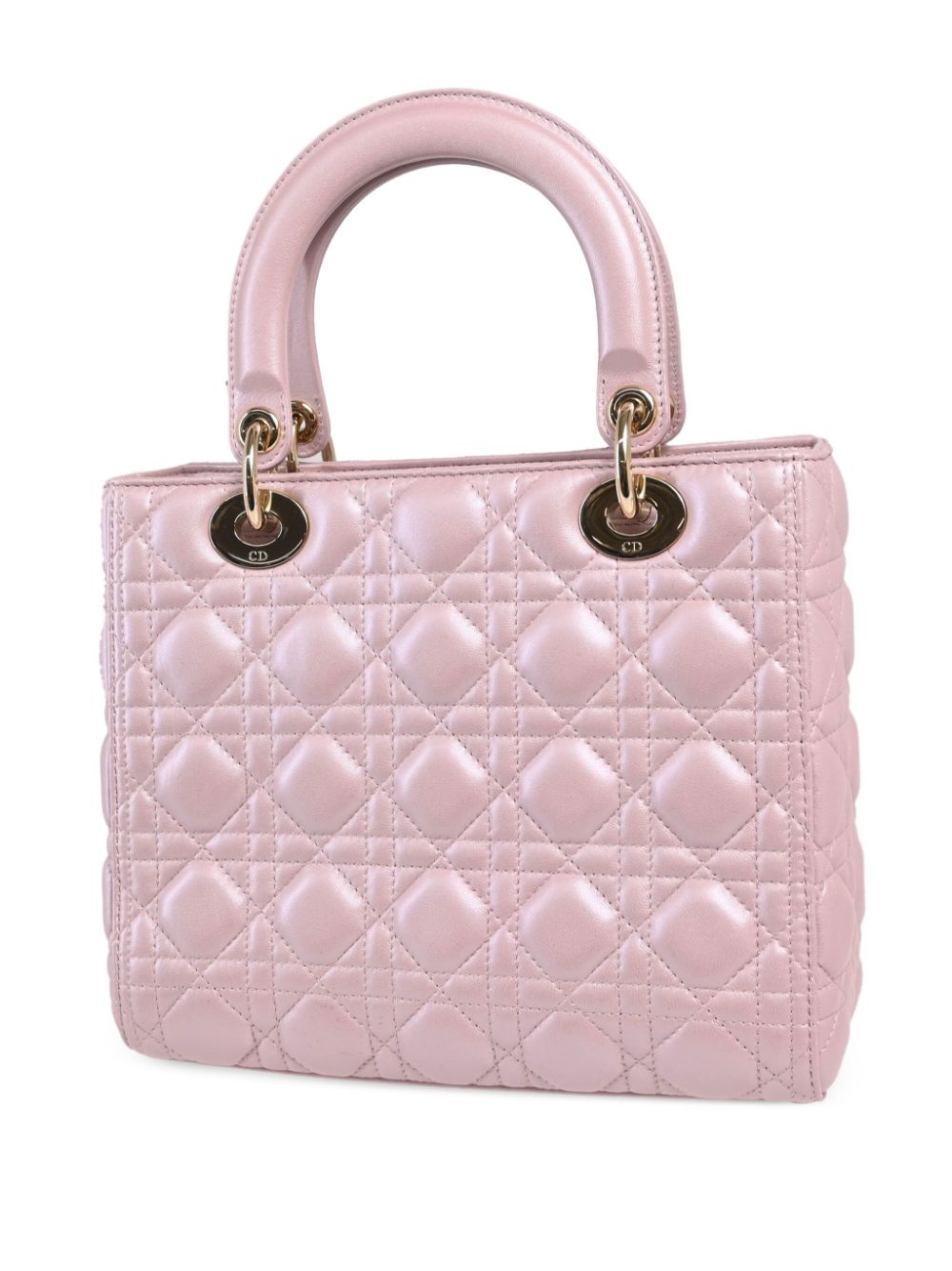 Christian Dior Pre-Owned 2018 Cannage Lady Dior handtas - Roze