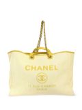 CHANEL Pre-Owned 2016 large Deauville two-way tote bag - Yellow