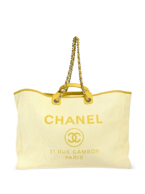 CHANEL Pre-Owned 2016 large Deauville two-way tote bag