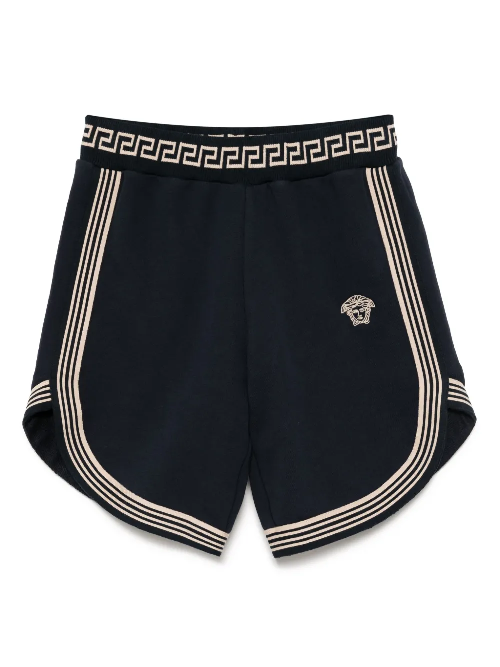 Versace Kids Greca trainingsshorts Blauw