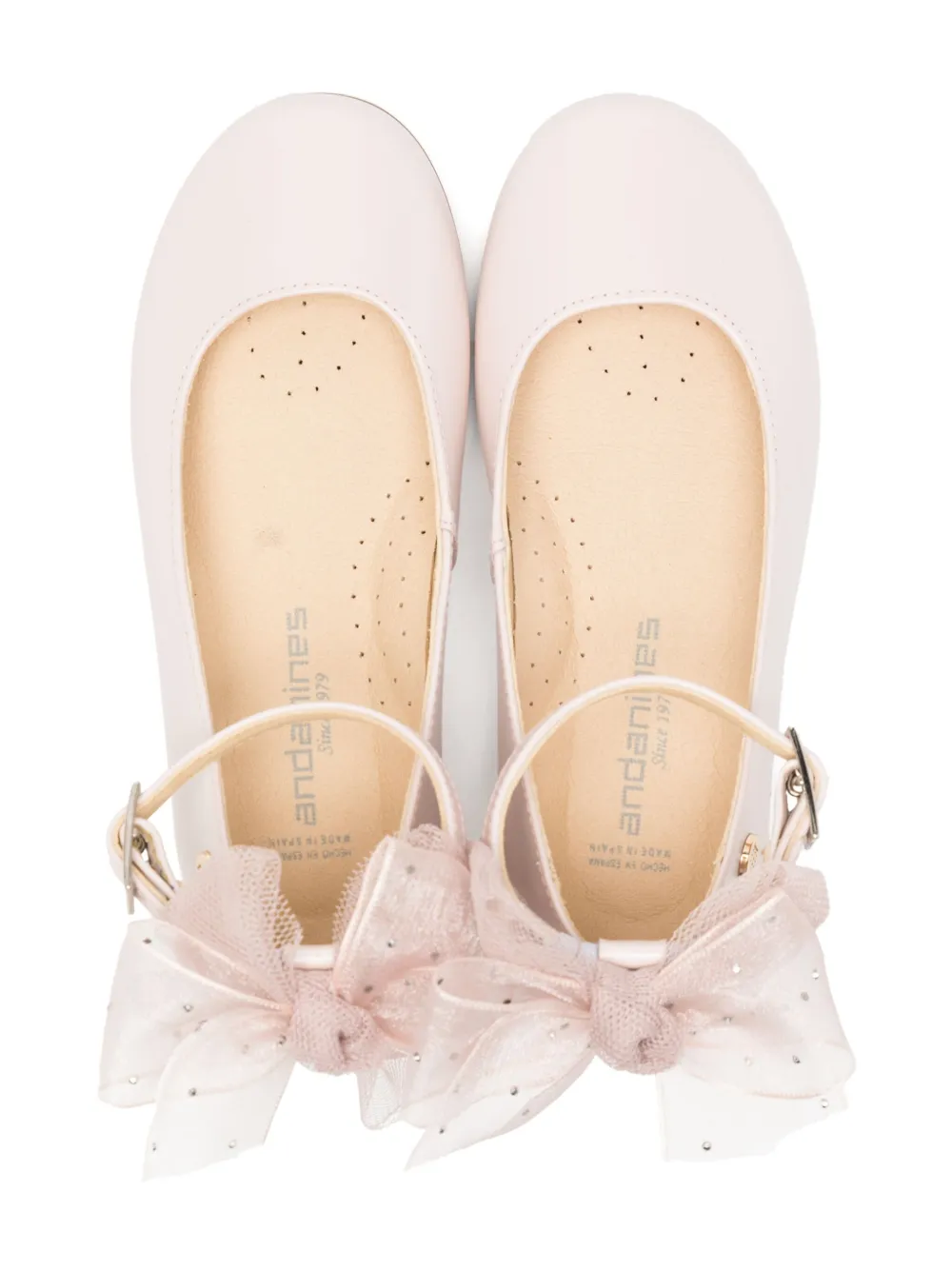 ANDANINES leather ballerinas Pink