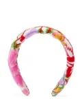 MARLO floral-embroidery head band - Red