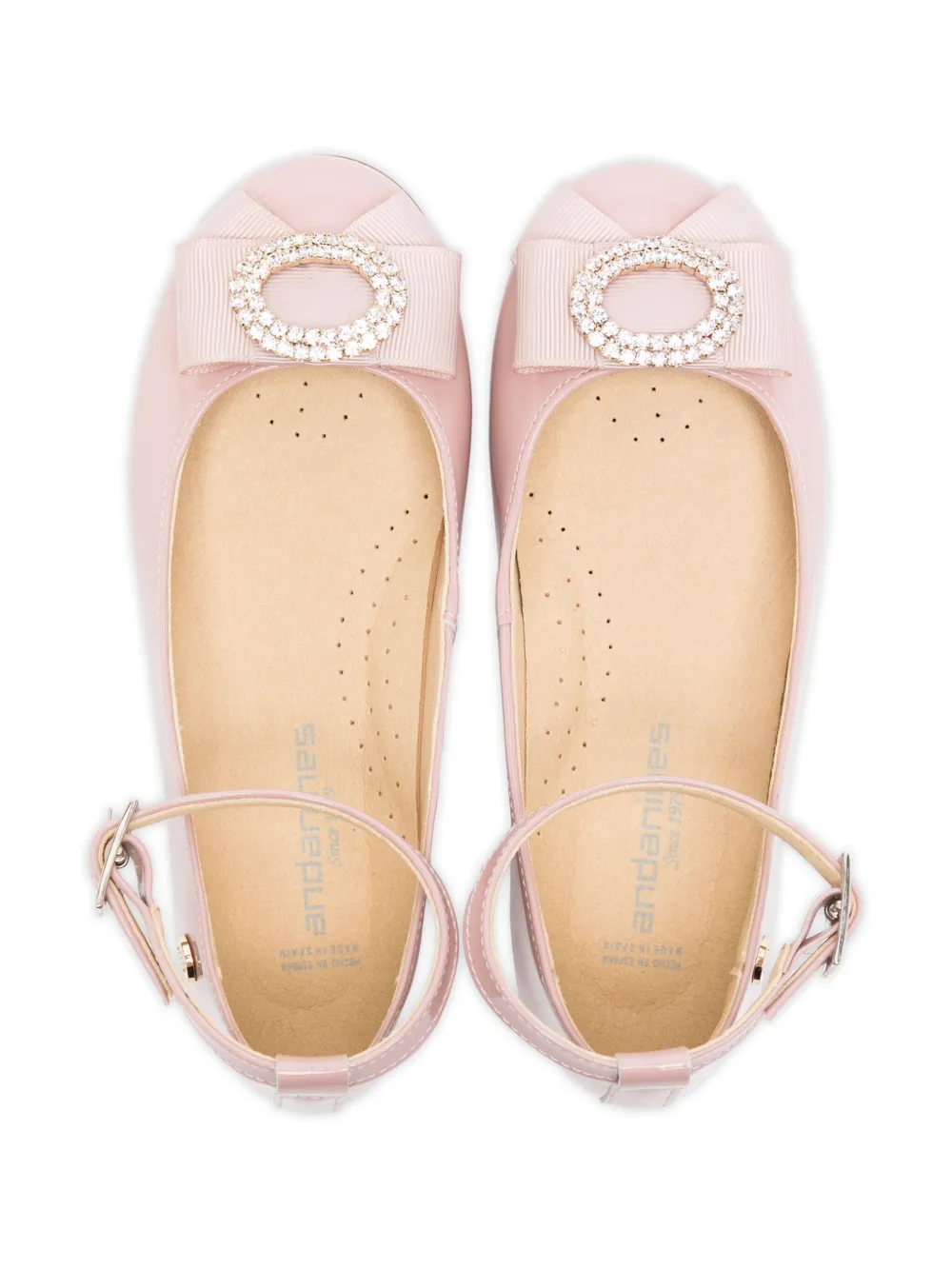 ANDANINES bow ballerina shoes Pink