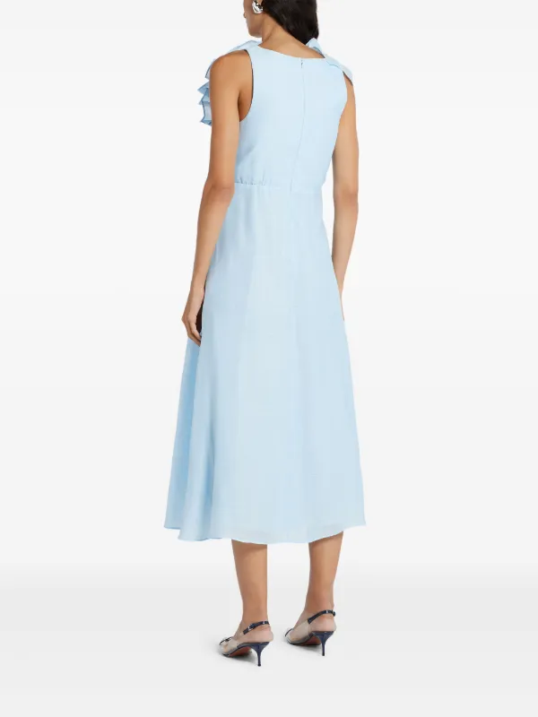 【Aje.】Genesis Midi Dress シフォン ドレープ ミディドレス Aje Genesis Midi Dress | Blue | FARFETCH HK