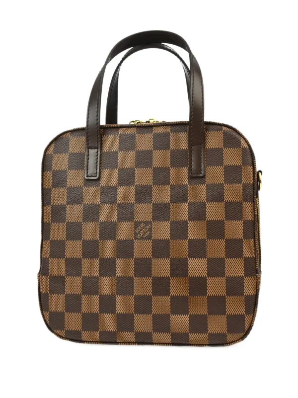 LOUIS VUITTON ボディバッグ ダークブラウン LOUIS VUITTON Verona PM Damier Ebene Brown Satchel Bag