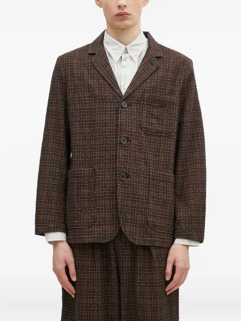 Universal Works checked patch-pocket blazer