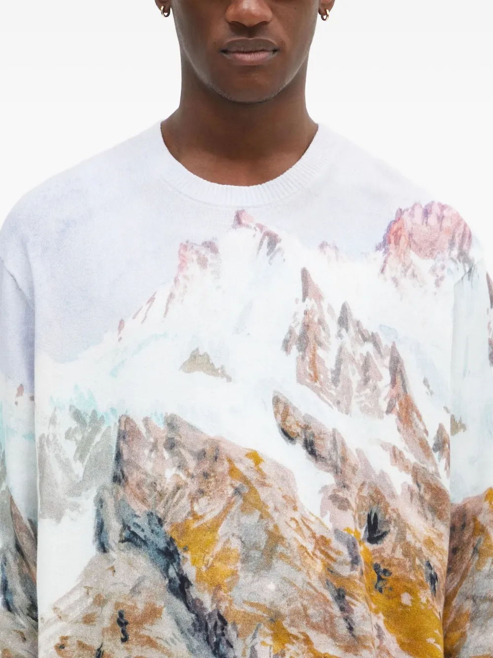 Vans Printed Crew-neck Sweater In Multi