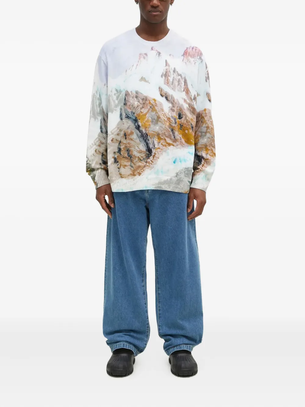 Vans printed crew-neck sweater - Wit