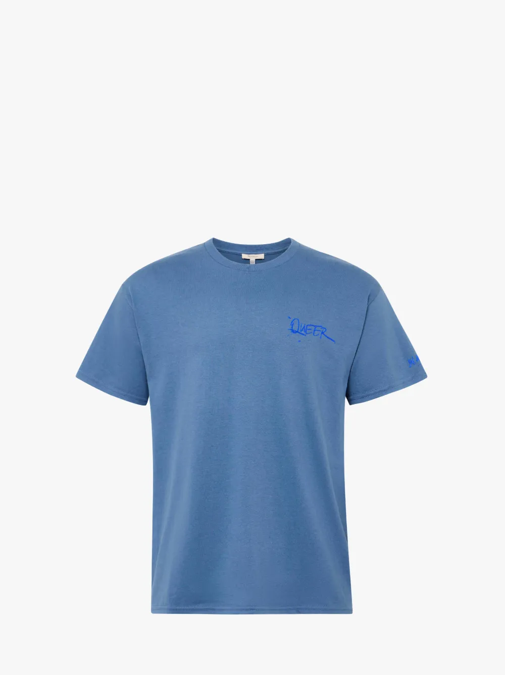 Jw Anderson X Queer T-shirt With Text Print In Blue