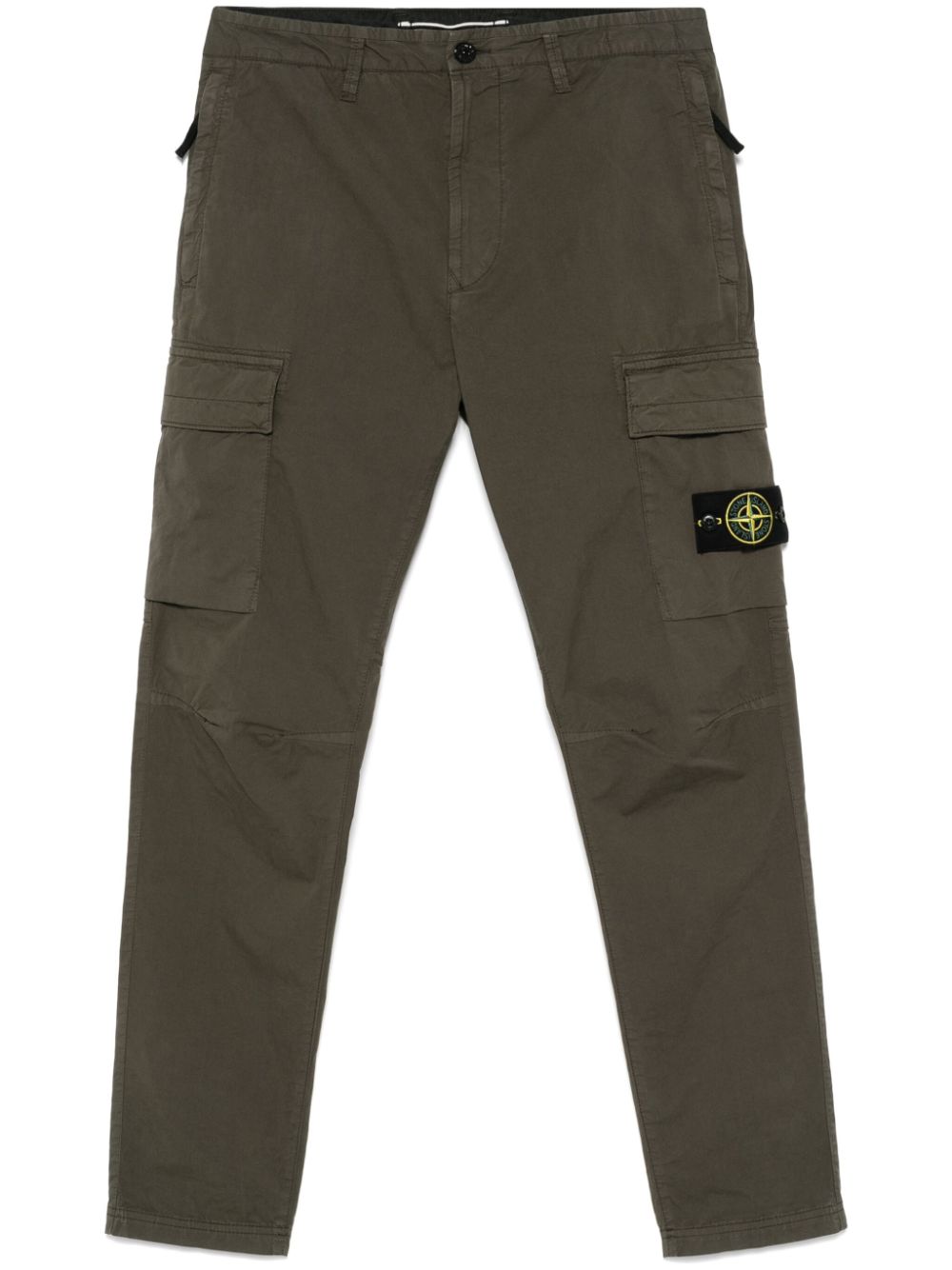 Compass-badge tapered trousers