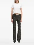 A BATHING APE® One Point embroidered-logo cropped top - White