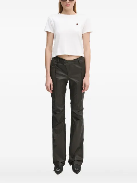 A BATHING APE® One Point embroidered-logo cropped top