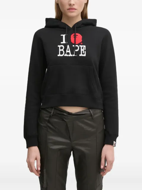 A BATHING APE® Felpa I Love Bape con cappuccio
