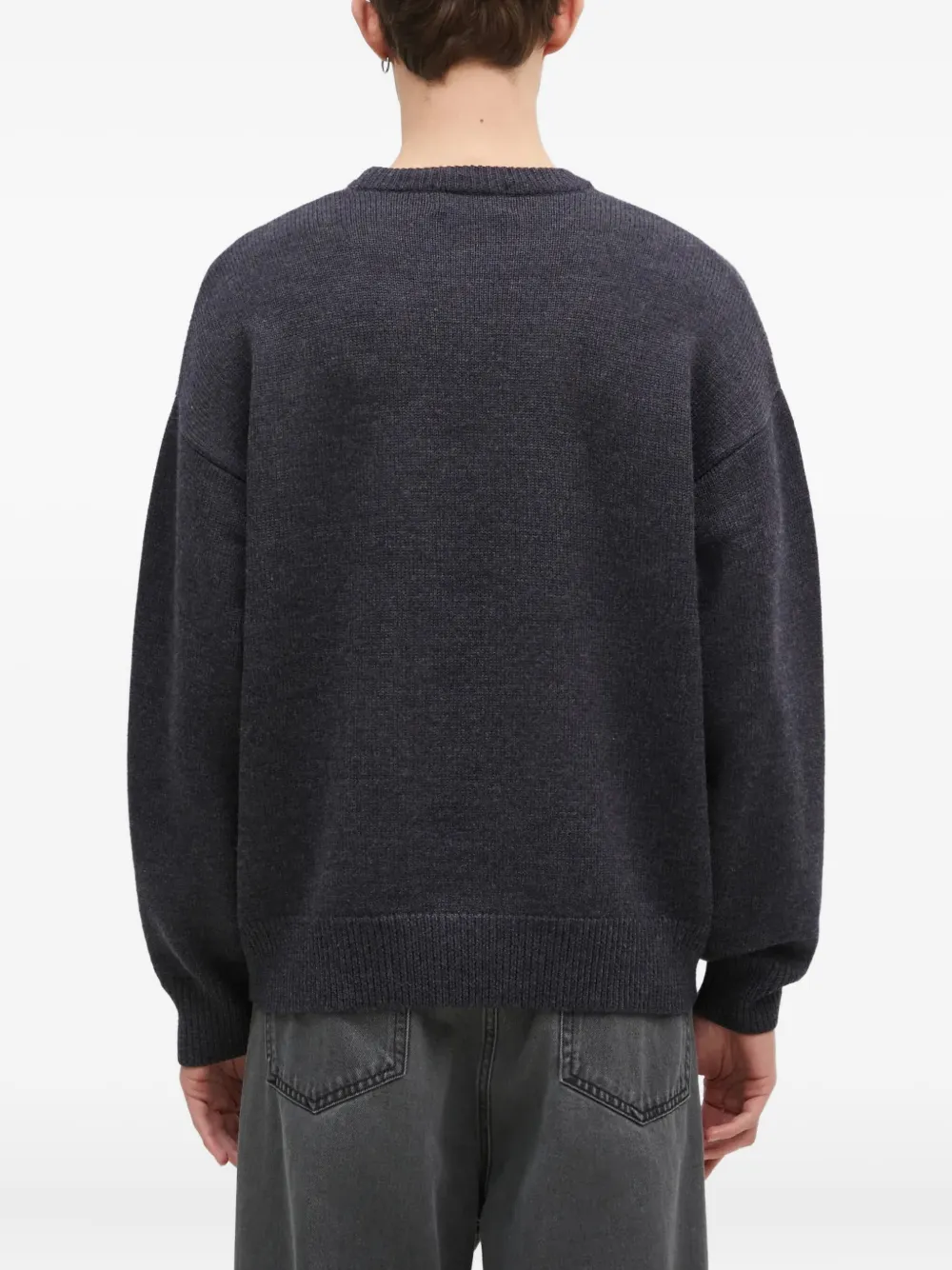 A BATHING APE One Point trui met ronde hals en logo-applicatie Grijs