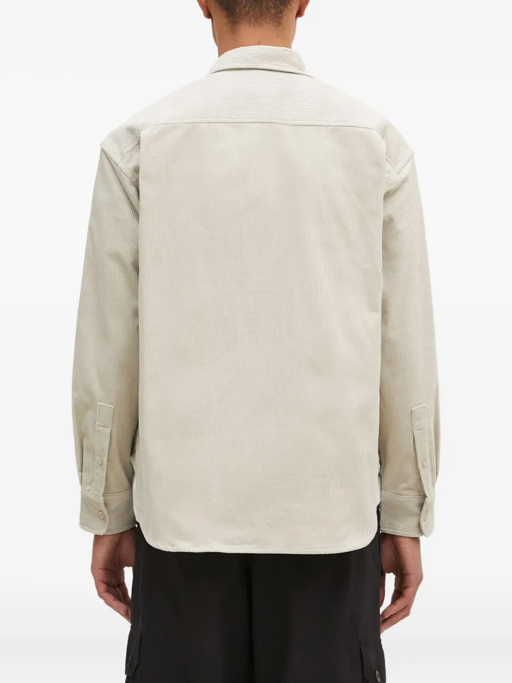 A BATHING APE Ribfluwelen overhemd Beige
