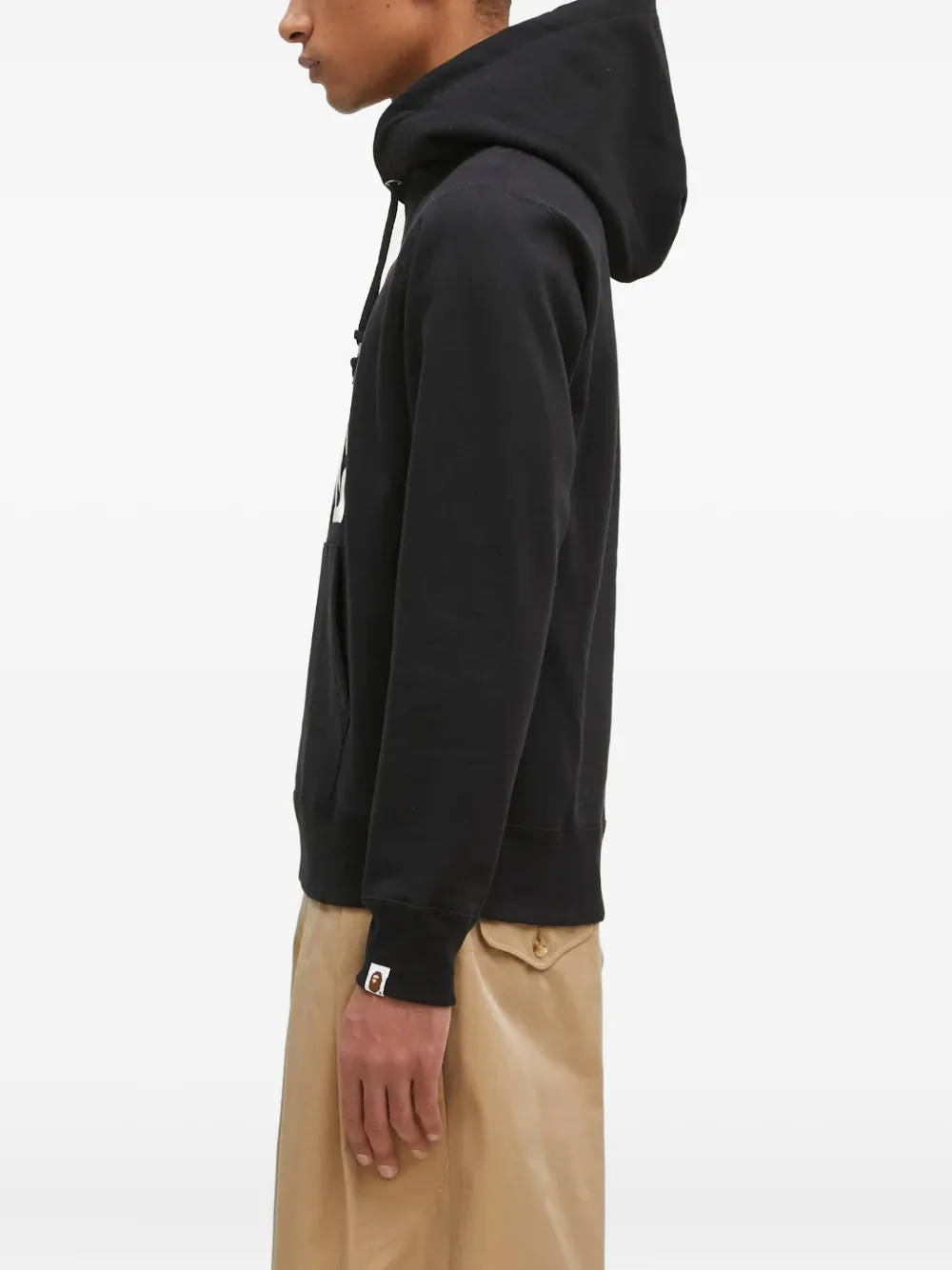 A BATHING APE Hoodie met logo Zwart