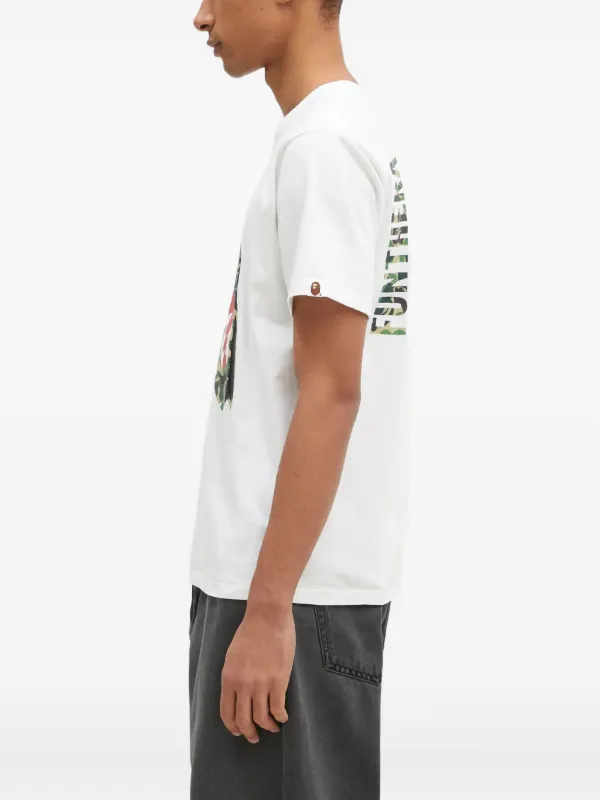 A BATHING APE ホワイト カモフラージュ Tシャツ BAPE カモフラージュ