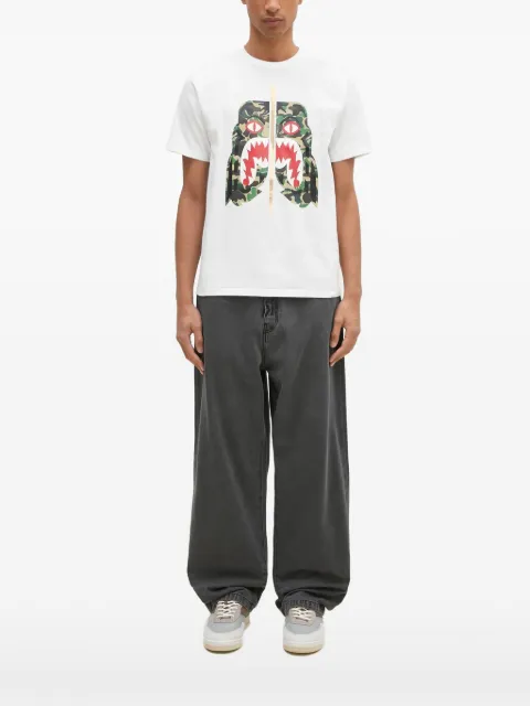A BATHING APE® playera con motivo Tigre Head