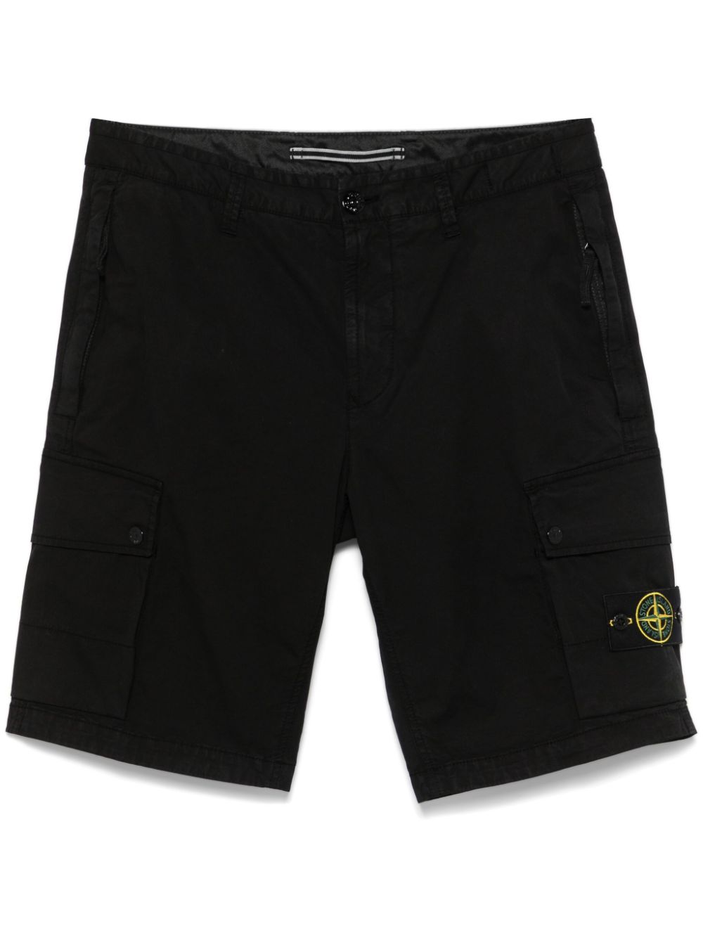 Stone Island Shorts met Compass-logopatch Zwart