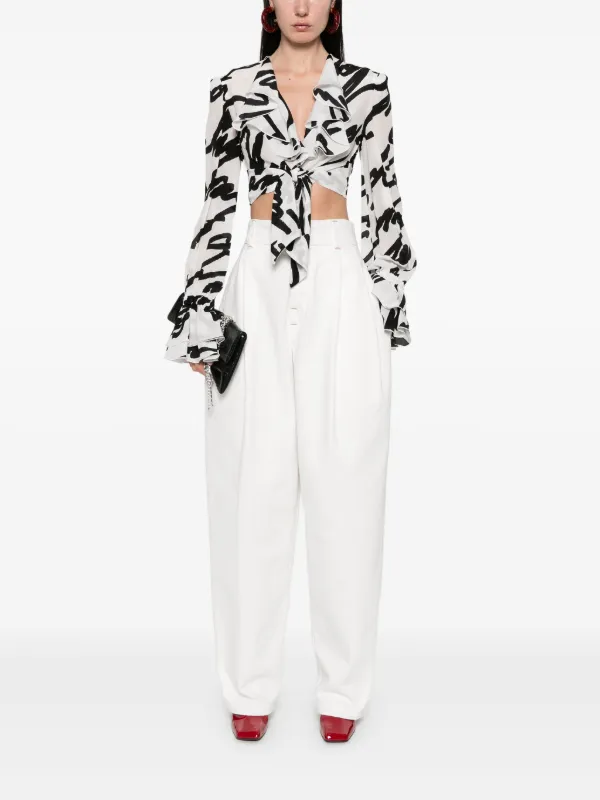 Balmain Love Letter-print Blouse | White | FARFETCH