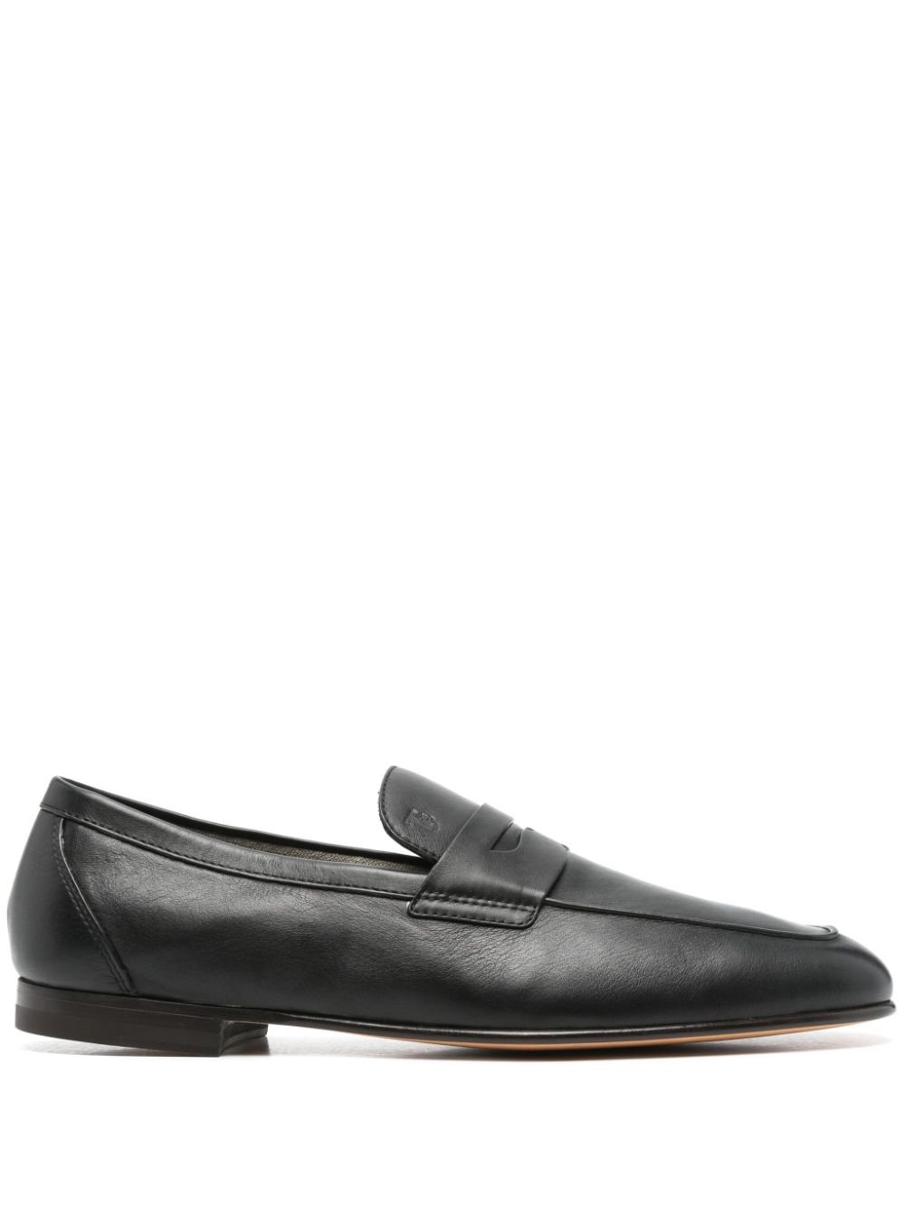 Tod's leather loafers Black