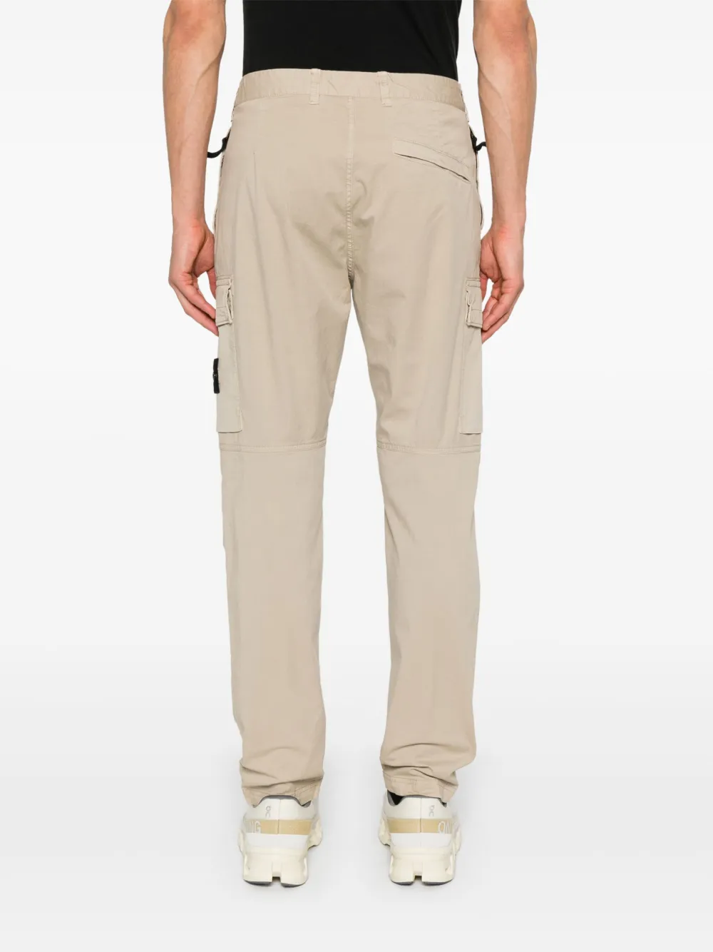 Stone Island Broek met Compass-logopatch Beige