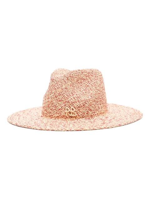 Ruslan Baginskiy logo-appliqué fedora hat FDR036067STR9PMICSRB - 0